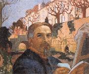 Maurice Denis Self-portrait with His Family in Front of Their House oil on canvas